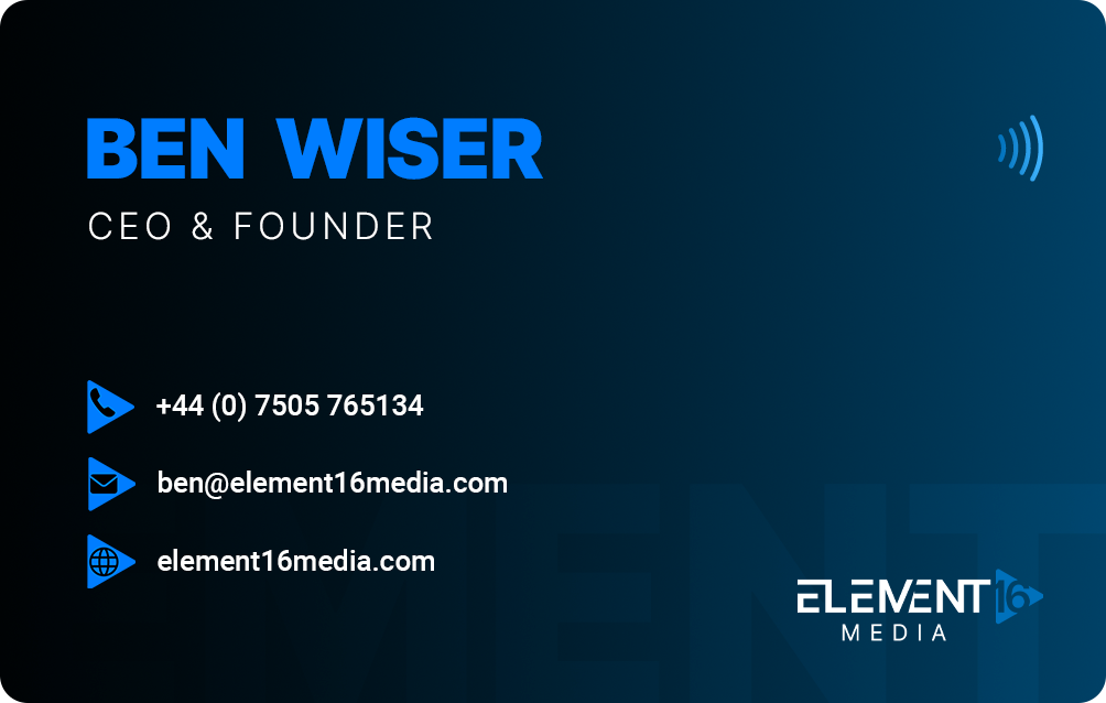 Element16 Media business card design