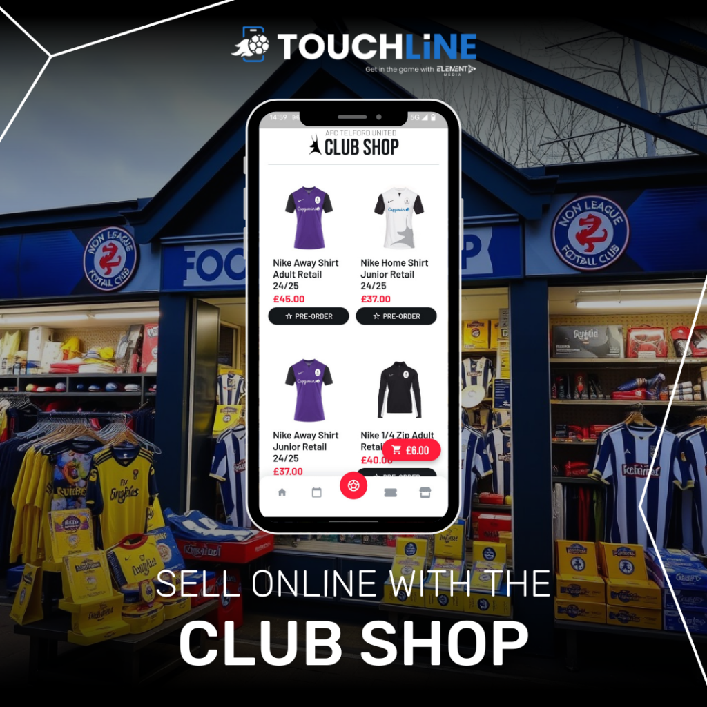 4 Introducing Touchline: Element16 Media’s flagship app development package for non-league football clubs